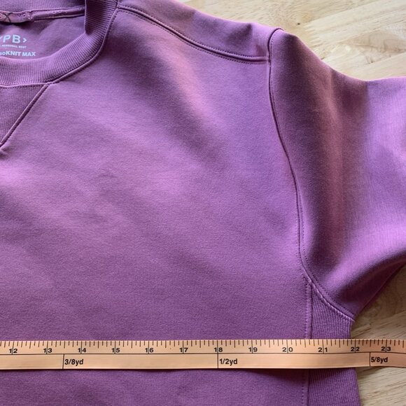 YPB Your Personal Best Abercrombie Sweatshirt Medium Pink Neoknit Oversized - Picture 7 of 8